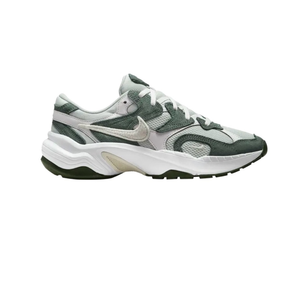 Nike Women's Sneakers - Green and White. AL 8 Vintage Green